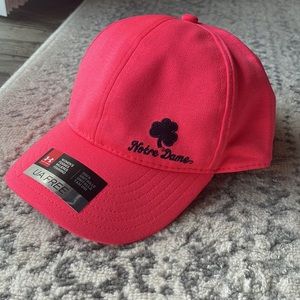 NWT UA Norte Dame neon pink women’s baseball cap